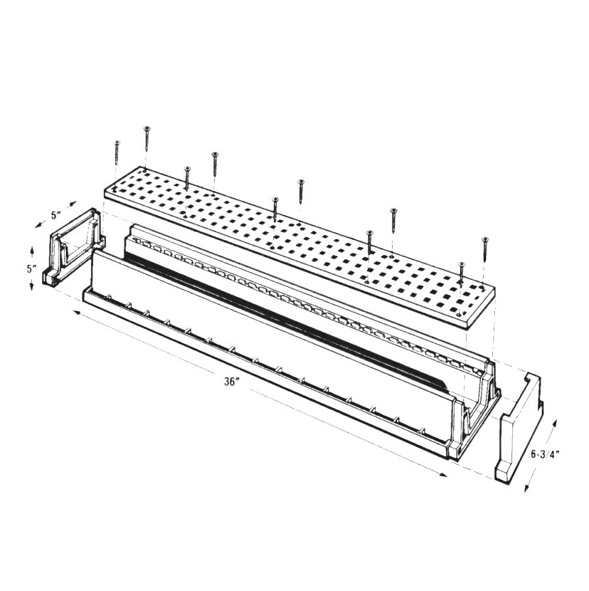 Tuf Tite Trench Drain & Accessories - Corkums Pipe & Culvert Online