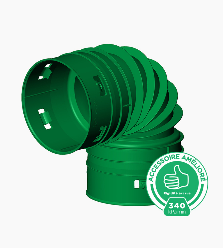 Drain - 4” 90 degree elbow - Corkums Pipe & Culvert Online