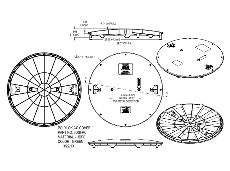 Polylok 24” Riser Cover - Corkums Pipe & Culvert Online