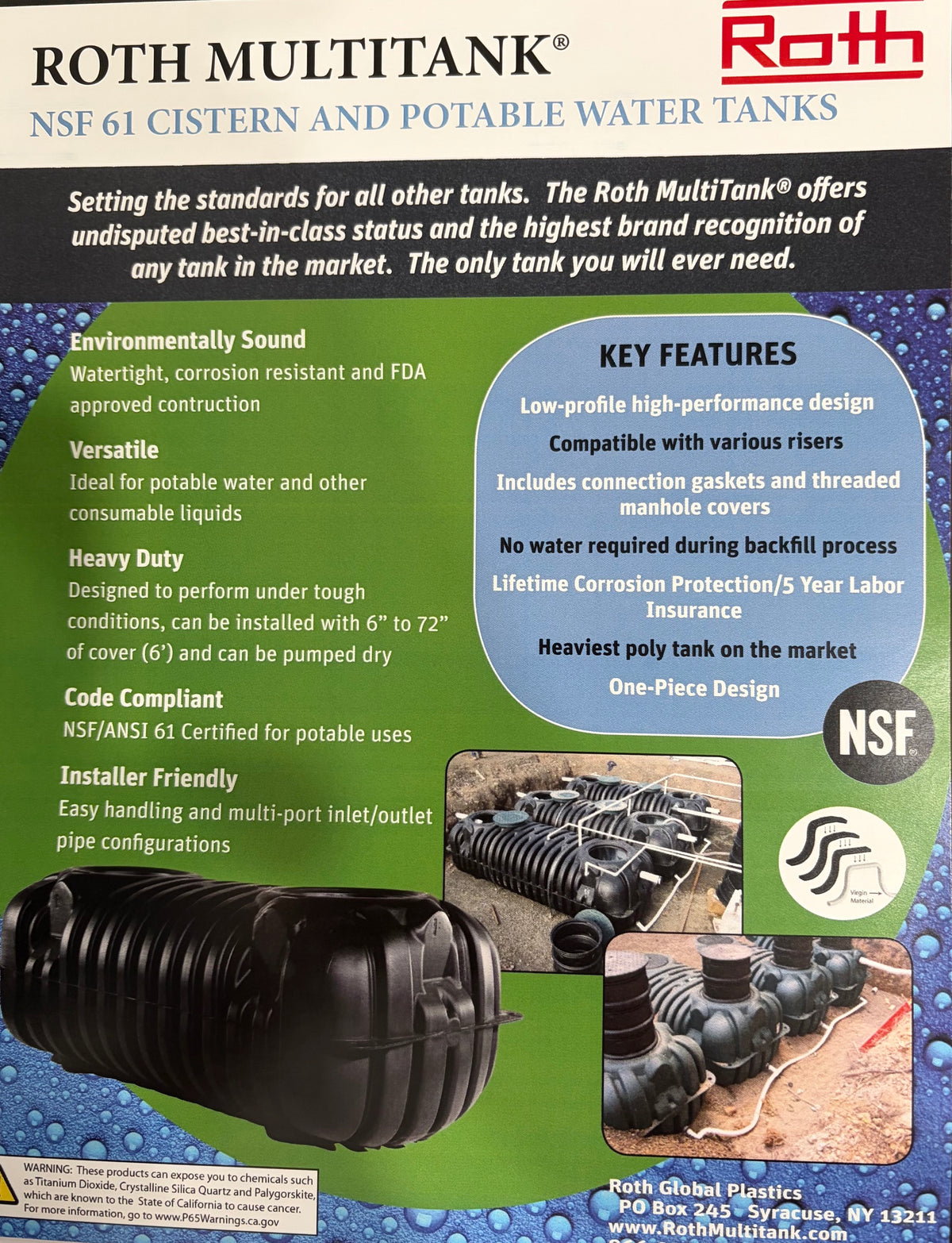 Tanks - Multi - Roth - Corkums Pipe & Culvert Online