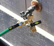 Load image into Gallery viewer, Garden Hose Fitting - Professional Series 2 Way Splitter - Valved
