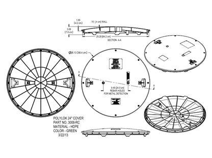 Polylok 24” Riser Cover - Corkums Pipe & Culvert Online