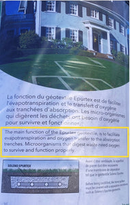 SOLENO EPURTEX - SEPTIC FABRIC FOR SEPTIC FIELDS